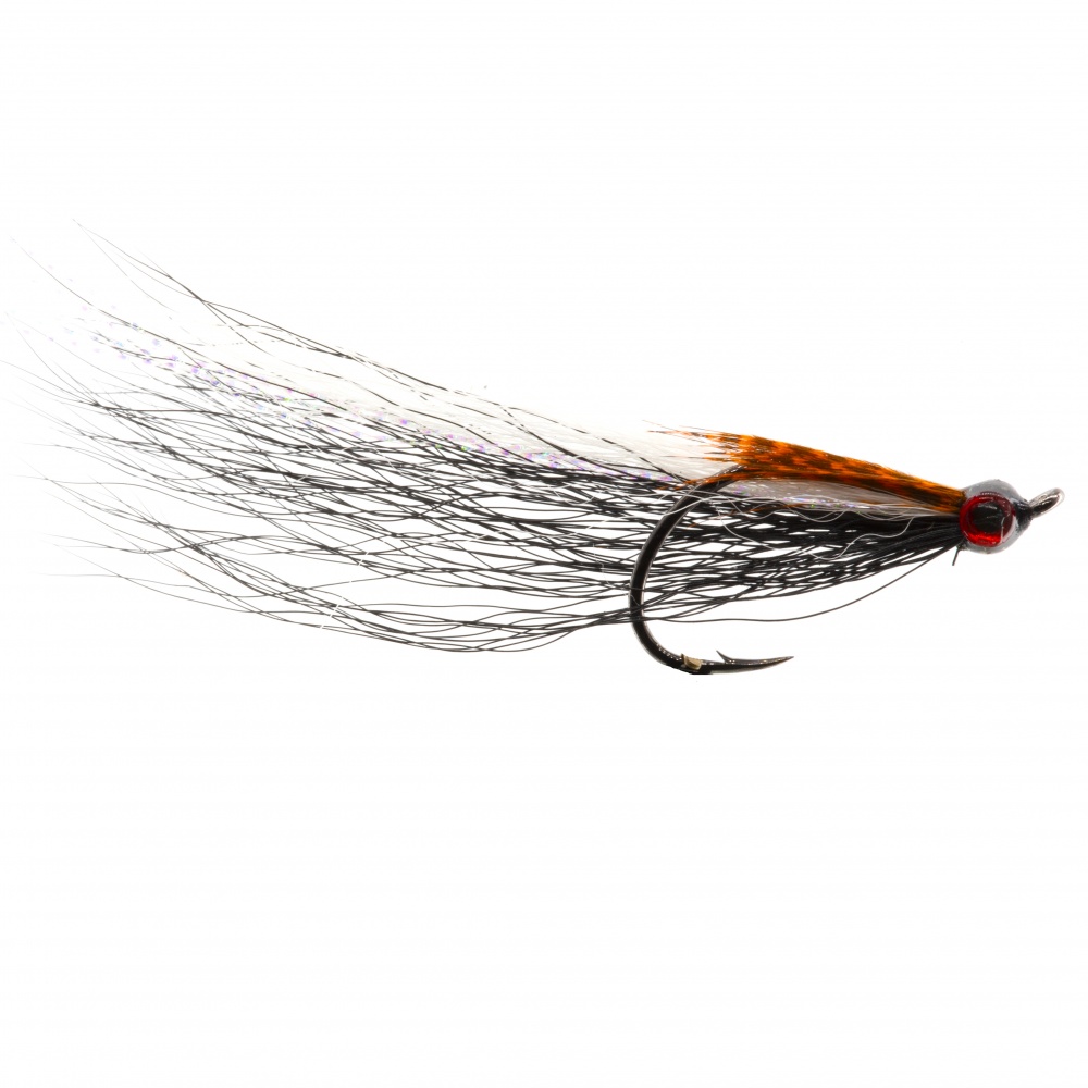 The Essential Fly Perch & Zander Black & White Drop Shot Minnow Fishing Fly